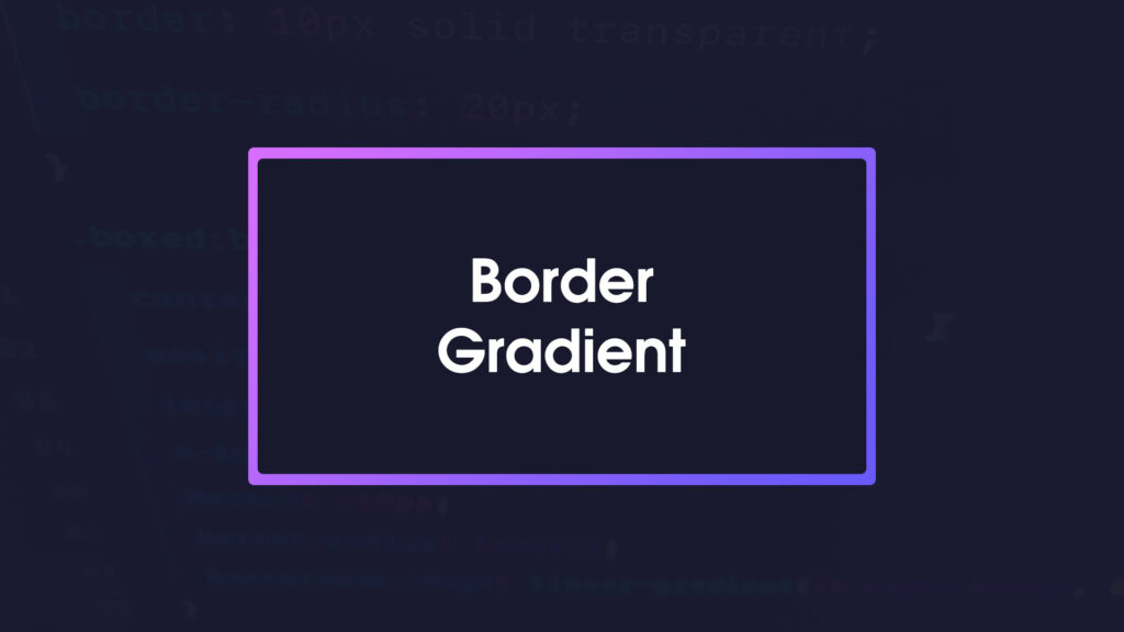 border gradient trong css