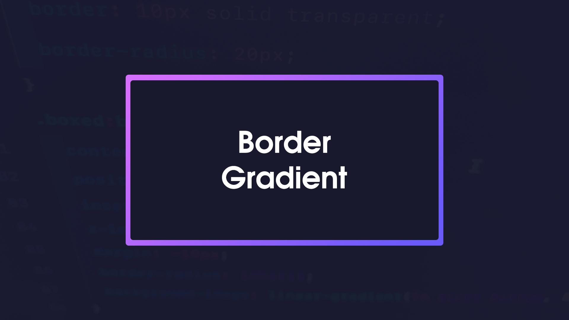 Border background css